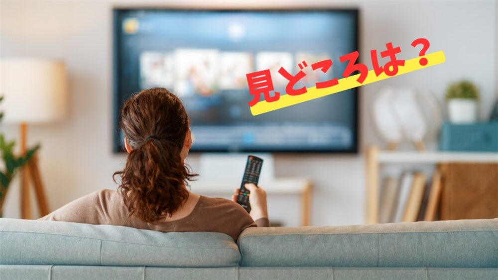 韓国ドラマ『キリゴ』の見どころを紹介する見出し画像。テレビで動画配信サービスを視聴する女性の後ろ姿