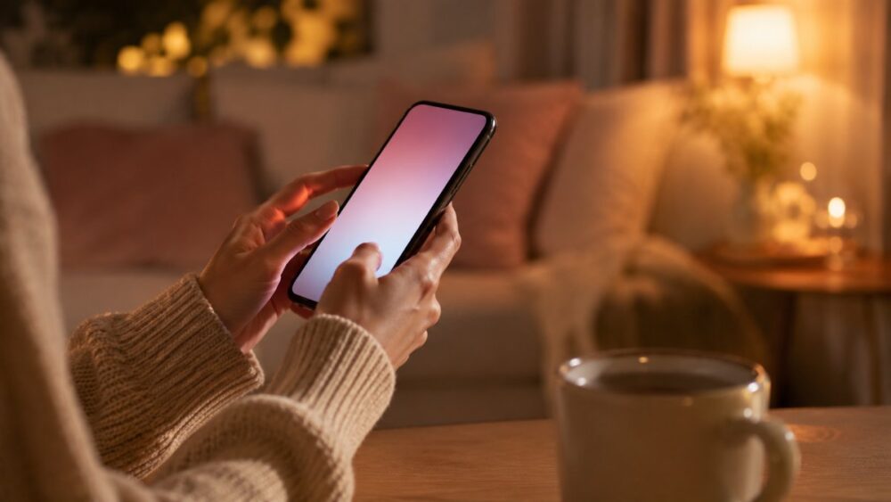スマートフォンでオンラインイベントに応募するイメージ